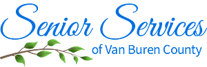 Senior Services of Van Buren County logo with a branch of leaves under the word Senior.